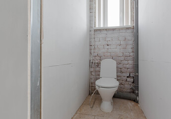toilet without finishing