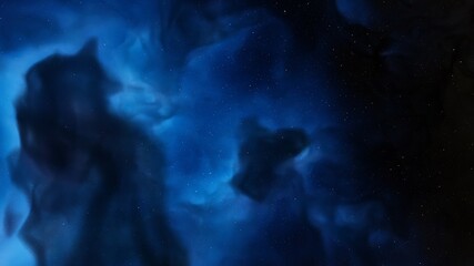 science fiction illustrarion, colorful space background with stars