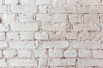 white brick wall, loft-style interior