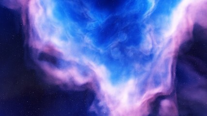 science fiction illustrarion, colorful space background with stars