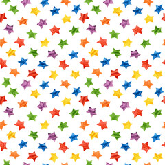 LGBT pride month seamless pattern. LGBT art, rainbow clipart for pride stickers, posters, cards. Watercolor clipart.