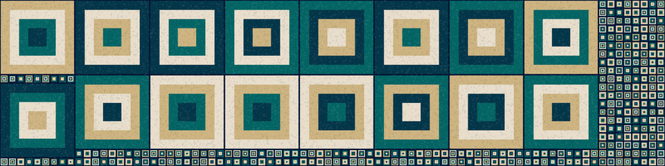 Fototapeta premium Abstract Geometric Pattern generative computational art illustration