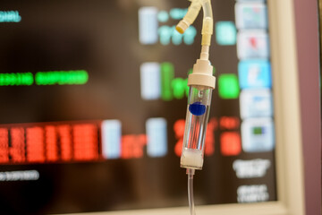 Hospital room IV Intravenous drip