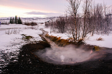 Hot Spring Area along the Golden Circle, Iceland