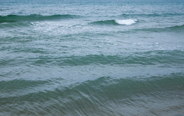 Waves in the sea.