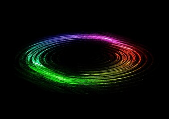 抽象的な虹色の渦