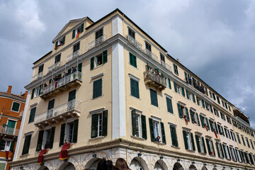 Obraz premium A big vernacular house in Corfu town