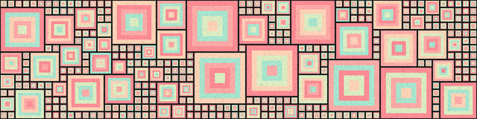 Abstract Geometric Pattern generative computational art illustration
