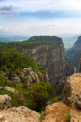 Fototapeta premium View from the top to the valley in Tazı Kanyonu Turkey