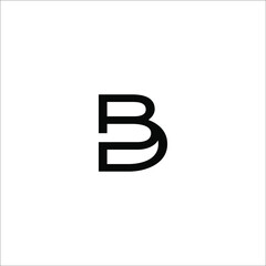 letter BD logo