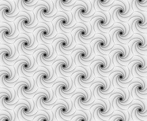Fototapeta premium Black and white spiral abstract ornament