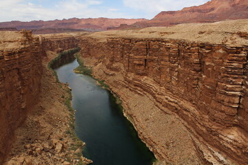 Gorgeous canyon formed by Colorado River in the Navajo Reservation, northern Arizona.