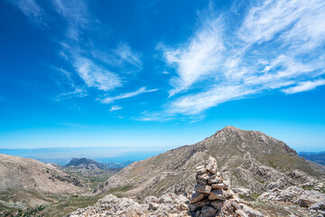 The scenery view of Tunc mountain and bakirli mountain from Kartal mountain