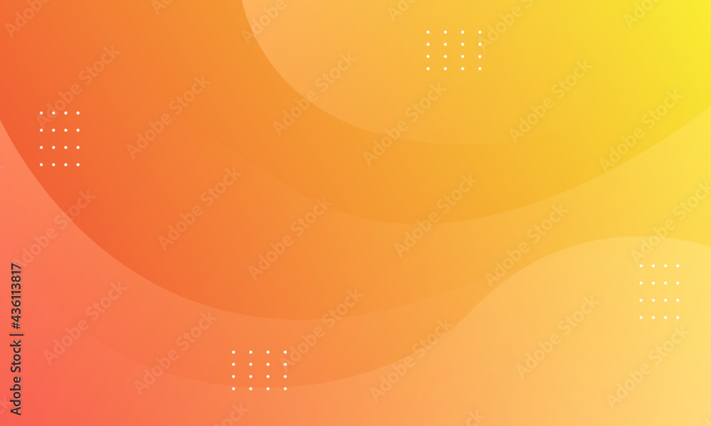 Wall mural yellow abstract background. orange backdrop design