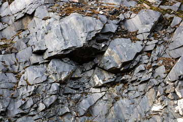 The texture of the rock is close-up in Karelia, an abstract stone background