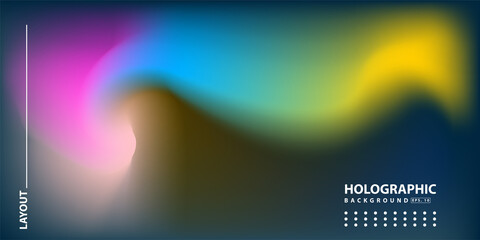 Abstract Modern gradient Hologram Background
