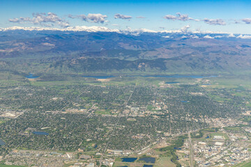 Aerial View of Ft. Collins, CO, USA