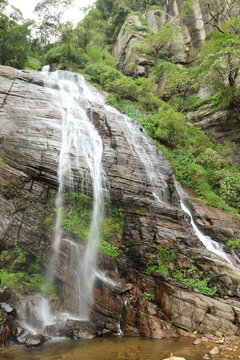 Kolapathana Waterfall in Mandaram Nuwara,Sri Lanka