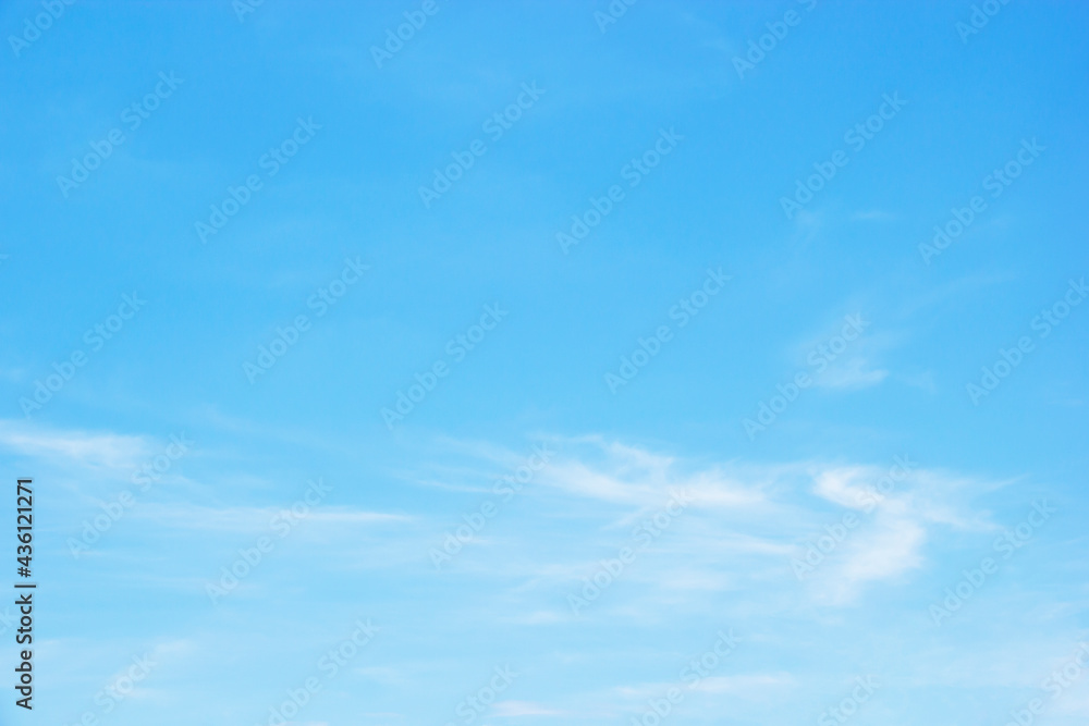 Canvas Prints blue sky background and white clouds soft focus, and copy space horizontal shape