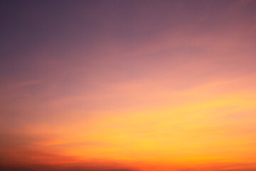 Dreamy purple sky  twilight background and sunlight with copy space