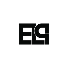 elp letter original monogram logo design