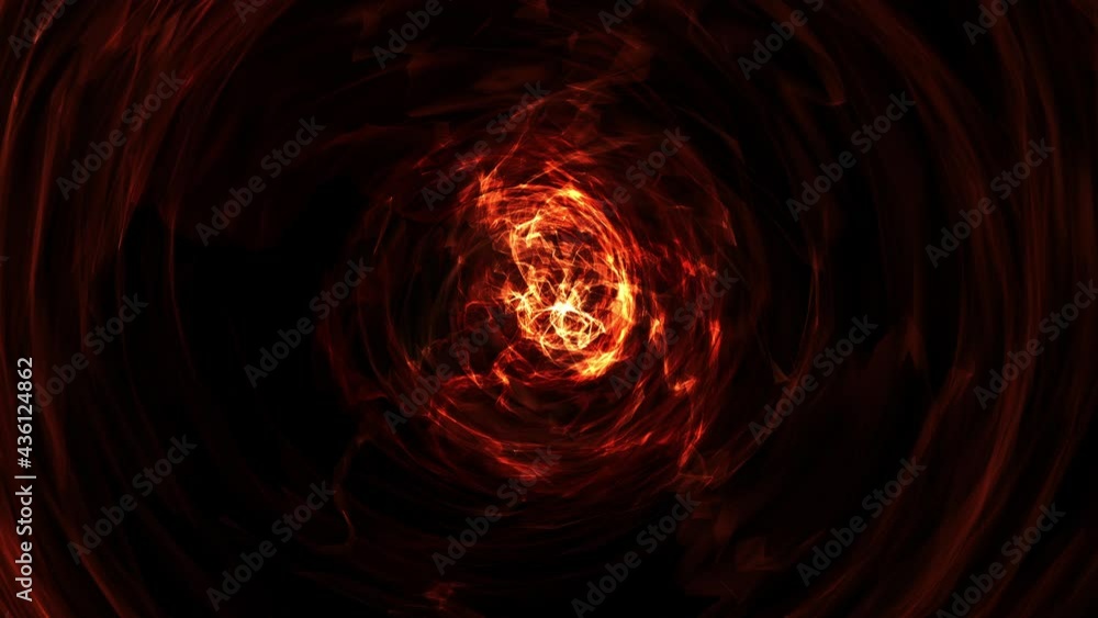 Poster abstract 3d digital glowing fire circles light animation sparks shining swirling spiraling flame lig