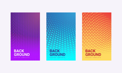 Modern minimal geometric background covers design. Colorful geometric halftone gradients.background modern template design for web, banner, corporate brochures, Annual report covers