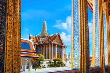 Wat Phra Kaew is a sacred temple and it's a part of the Thai grand palace, the Temple that houses an ancient Emerald Buddha