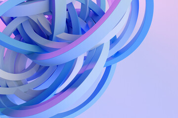 3d illustration blue  abstract background with geometric figure. Background design. Abstract and Colorfull illustration.