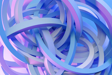 3d illustration blue  abstract background with geometric figure. Background design. Abstract and...