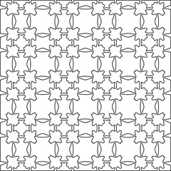 Geometric vector pattern with Black and white colors. abstract ornament for wallpapers and backgrounds.