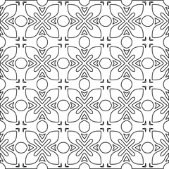 Geometric vector pattern with Black and white colors. abstract ornament for wallpapers and backgrounds.