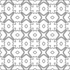 Geometric vector pattern with Black and white colors. abstract ornament for wallpapers and backgrounds.