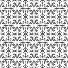 Geometric vector pattern with Black and white colors. abstract ornament for wallpapers and backgrounds.