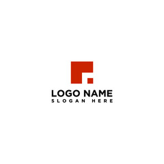 Fototapeta na wymiar letter r LOGO square logo DESIGN