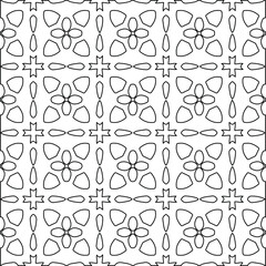 Geometric vector pattern with Black and white colors. abstract ornament for wallpapers and backgrounds.