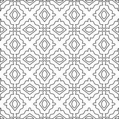 Geometric vector pattern with Black and white colors. abstract ornament for wallpapers and backgrounds.