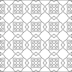 Geometric vector pattern with Black and white colors. abstract ornament for wallpapers and backgrounds.