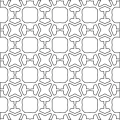 Geometric vector pattern with Black and white colors. abstract ornament for wallpapers and backgrounds.