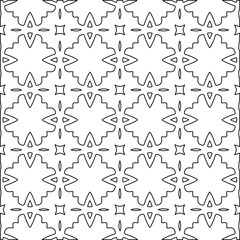 Geometric vector pattern with Black and white colors. abstract ornament for wallpapers and backgrounds.