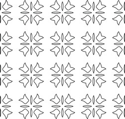 Geometric vector pattern with Black and white colors. abstract ornament for wallpapers and backgrounds.