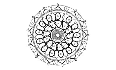 Mandala Background with ornamental pattern and Decorative for Wedding card mandala design