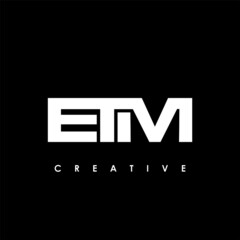 ETM Letter Initial Logo Design Template Vector Illustration