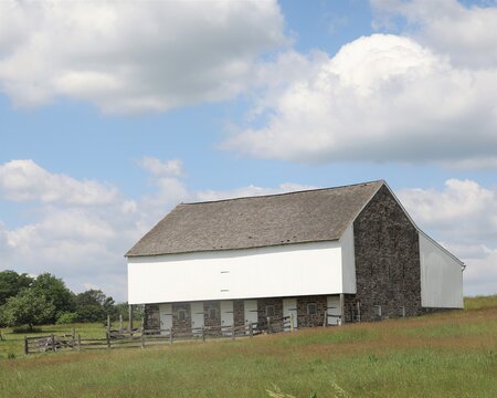 An Old Barn Once Used as a Hospital During the Civil War at the Battle of Gettysburg in Pennsylvania.