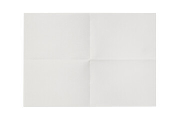 sheet of white paper isolated on white ,clipping path included.