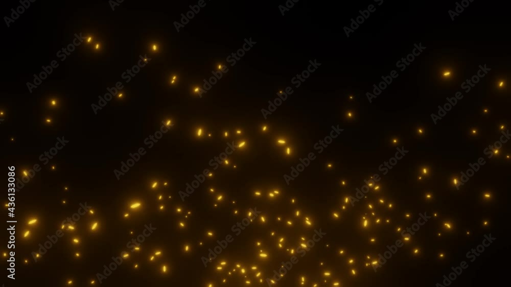 Poster abstract motion background shining colorful particles. shimmering glittering particles. 4k video ani