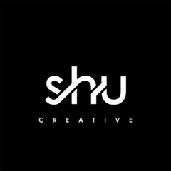 Fototapeta na wymiar SHU Letter Initial Logo Design Template Vector Illustration