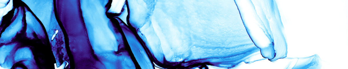 Blue Fluid. Navy Contemporary Concept.