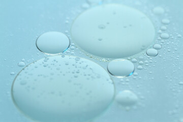 Macro of oil on water surface