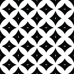 Geometric vector pattern with Black and white colors. Seamless abstract ornament for wallpapers and backgrounds.